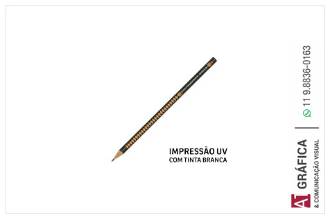 Lápis Personalizado Lapis Preto Simples   6g 14.5x0.4 4x0 10 Un