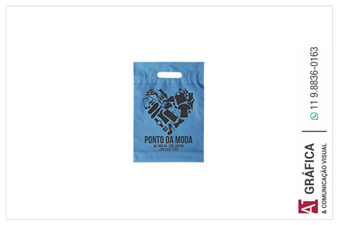 Sacolas Cond Sacola Plástica Boca Vazada Azul   10g 21x25 1x0 50 Un