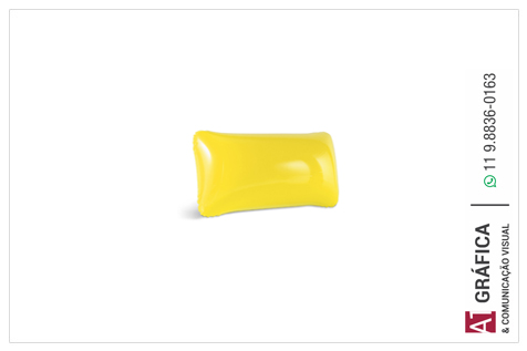 Almofadas de Pescoço 98293 Almofada Inflavel   Pvc Opaco   Amarelo   10g 0x0 0x0 1 Un