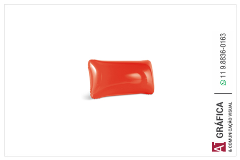 Almofadas de Pescoço 98293 Almofada Inflavel   Pvc Opaco   Vermelho   10g 0x0 0x0 1 Un