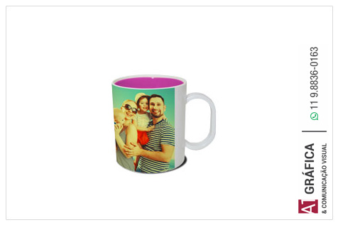 Canecas E Copos Caneca Polimero Rosa   300g 20.5x9.5 4x0 1 Un