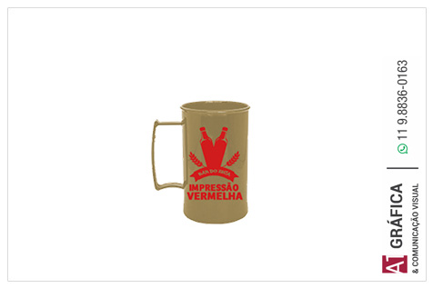 Canecas E Copos Mp Caneca Chopp dourada Leitosa 300ml   10g 6x7.5 1x0 250 Un