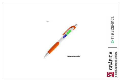 Canetas 81104 Caneta Caribe White Laranja   1g 4.5x0.4 4x0 50 Un