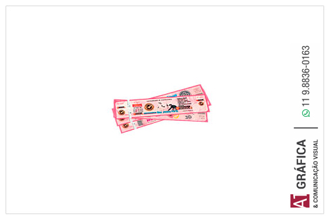 Ingressos de Segurança Papel Moeda Rosa   90g 21.1x5.1 4x0 102 Un