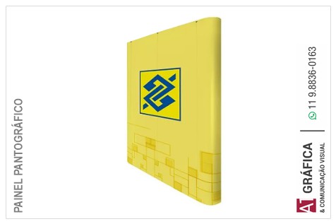 Painel Pantográfico 200 x 230cm Reto com Impressão