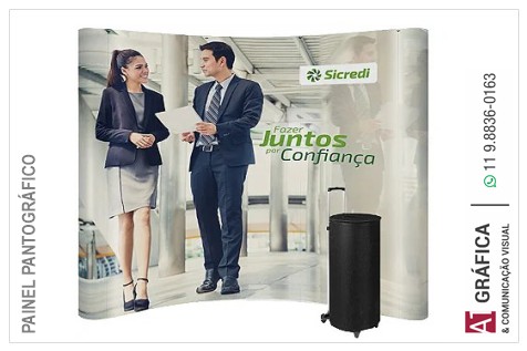 Painel Pantográfico 260 x 230 cm com Impressão