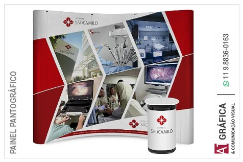 Painel Pantográfico 260 x 230 cm com Impressão - Case Personalizado