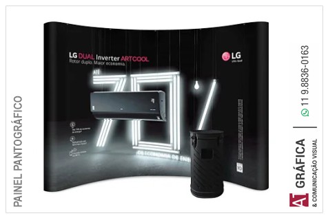 Painel Pantográfico 330 x 230 cm com Impressão