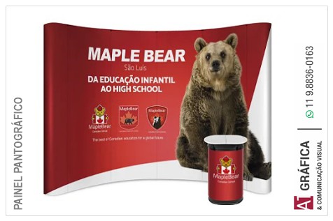 Painel Pantográfico 330 x 230 cm com Impressão - Case Personalizado