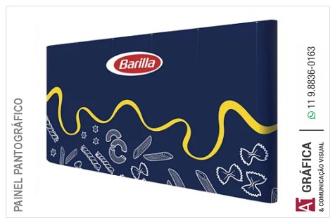 Painel Pantográfico 426 x 230 cm Reto com Impressão