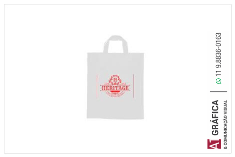 Sacolas Cond Sacola Plástica Alça Fita Branca   10g 30x35 1x0 500 Un