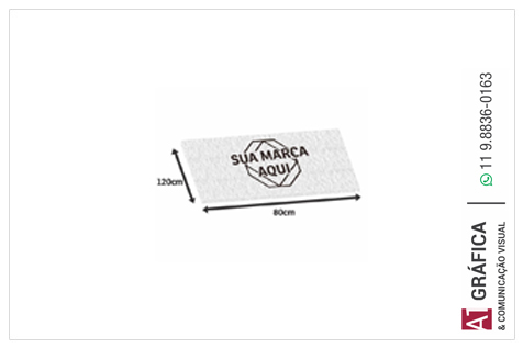 Tapete Capacho Tapete Capacho   100% Pvc   Branco   12g 120x80 4x0 1 Un