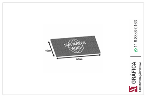 Tapete Capacho Tapete Capacho   100% Pvc   Cinza   12g 60x40 4x0 1 Un