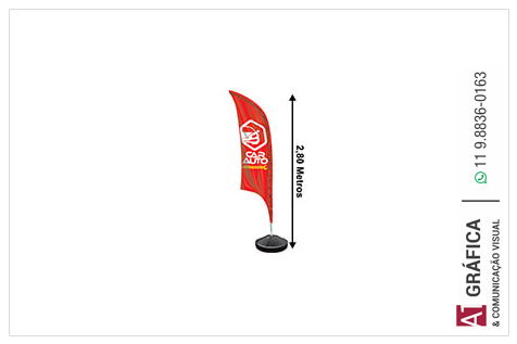 Wind Banner Fibra de Vidro   30g 73.5x230 4x0 1 Un